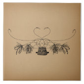 Vliegverbod  kunst tegeltje (Voorkant)