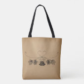 Vliegverbod  kunst tote bag (Achterkant)