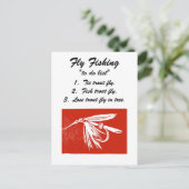 Vliegverbod "om lijst te doen" Briefkaart (Staand voorkant)