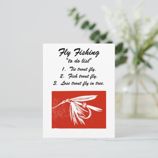 Vliegverbod "om lijst te doen" Briefkaart (Staand voorkant)