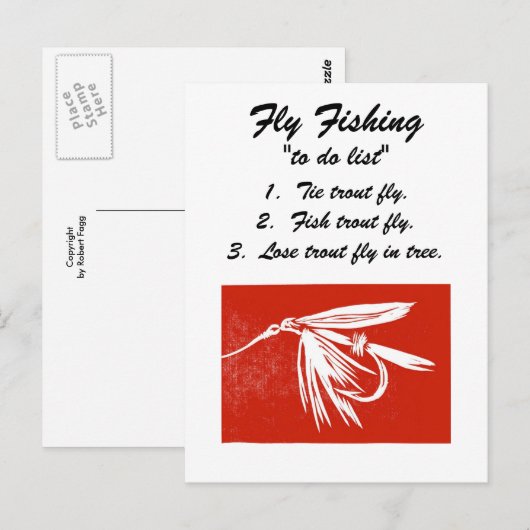 Vliegverbod "om lijst te doen" Briefkaart (Voorkant / Achterkant)