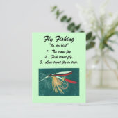 Vliegverbod "om lijst te doen" Briefkaart (Staand voorkant)