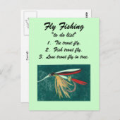 Vliegverbod "om lijst te doen" Briefkaart (Voorkant / Achterkant)