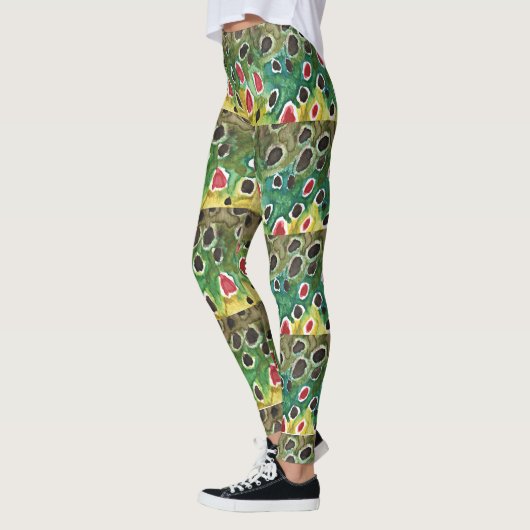 Vliegverbod op bruine forel Ichthyology Geweldige Leggings (Links)
