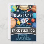 Vliegverbod op ruimtevaartplank - uitnodiging op z (Voorkant)