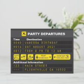 Vliegverbod op vliegvelden uitnodiging op zaterdag (Staand voorkant)