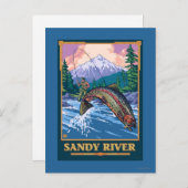 Vliegverbod - Sandy River, Oregon Briefkaart (Voorkant / Achterkant)