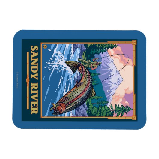 Vliegverbod - Sandy River, Oregon Magneet (Horizontaal)