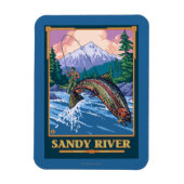 Vliegverbod - Sandy River, Oregon Magneet (Verticaal)