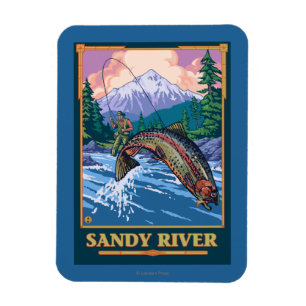 Vliegverbod - Sandy River, Oregon Magneet