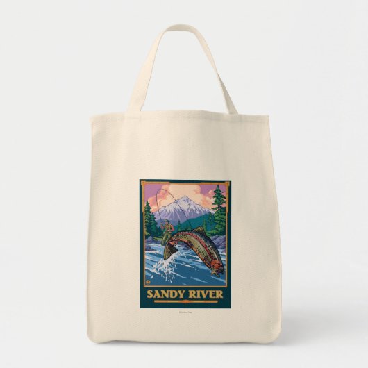 Vliegverbod - Sandy River, Oregon Tote Bag (Voorkant)
