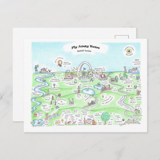 Vliegverbod thuisbasis Briefkaart (Voorkant / Achterkant)