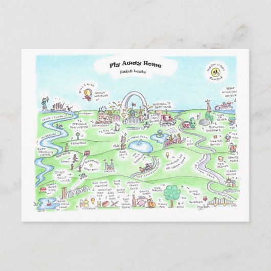 Vliegverbod thuisbasis Briefkaart (Voorkant)