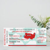 Vliegverbod Vliegende verjaardaguitnodiging aanpas Kaart (Staand voorkant)