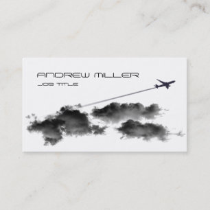 Vliegverbod/Vliegtuig/reisagent voor piloten Visitekaartje
