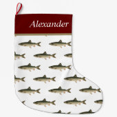 Vliegverbod voor gepersonaliseerde vissers grote kerstsok (Voorkant)