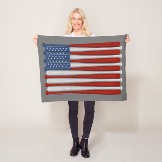 Vliegverbod voor honkbal-Amerika (VS) Fleece Deken (In situ)
