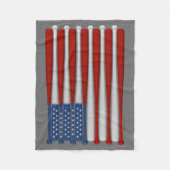 Vliegverbod voor honkbal-Amerika (VS) Fleece Deken (Voorkant)