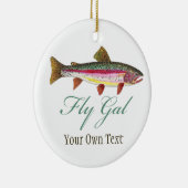 Vliegverbod voor vrouwelijke vliegers keramisch ornament (Rechts)