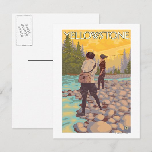 Vliegverbod voor vrouwen - Nationaal Park van geel Briefkaart (Voorkant / Achterkant)