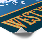 Vliegverbod - West-geelsteen Poster (Hoek)