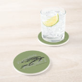 Vliegverbod Zandsteen Onderzetter (Zijkant)