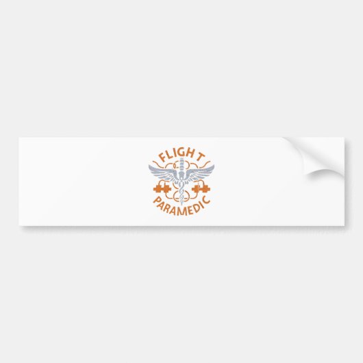 Vliegverpleegkundige Bumpersticker (Voorkant)