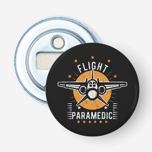 Vliegverpleegkundige Button Flesopener (Voorkant)