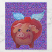 Vliegvet Wijn Etiket (Enkel label)