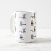Vliegvishaken Koffiemok (Voorkant links)