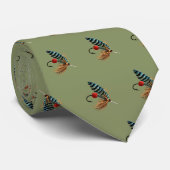 Vliegvishengel zoetwatervisser halsdas stropdas (Opgerold)