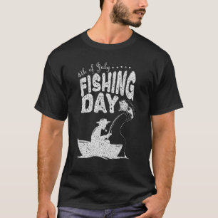 Vliegvissen 4 juli vissen dag visser patriottisch t-shirt