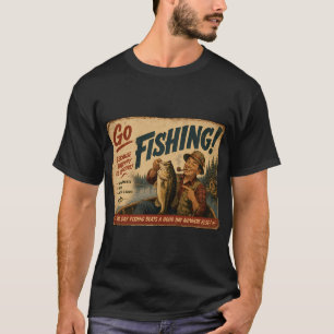 Vliegvissen bij zonsondergang t-shirt