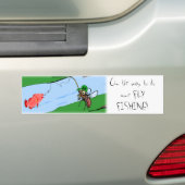Vliegvissen Bumpersticker (Op auto)