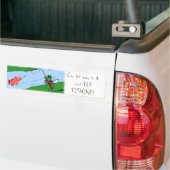Vliegvissen Bumpersticker (Op Truck)