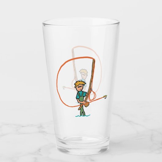 Vliegvissen Glas (Voorkant)