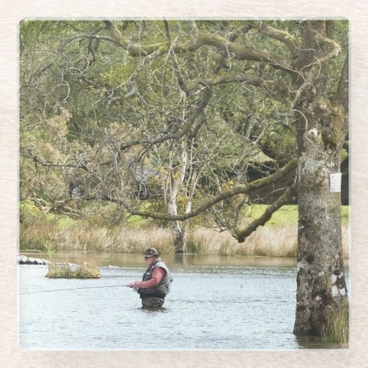 VLIEGVISSEN GLAZEN ONDERZETTER (Voorkant)