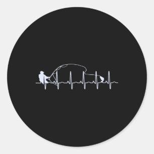 Vliegvissen Hartslag Vis Forel Vissen  Ronde Sticker