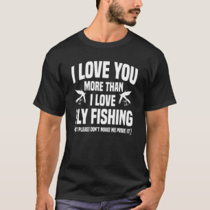 Vliegvissen Hengelaar Visser Visser Vissen Methode T-shirt