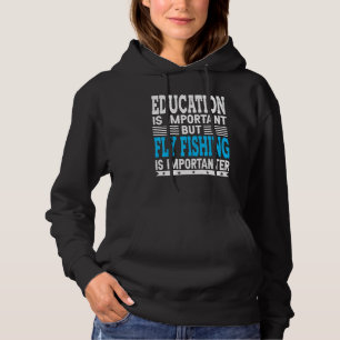 Vliegvissen Is Belangrijker Hengelen Visser Hoodie