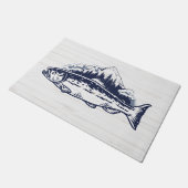 Vliegvissen Kunst Forel Design Deurmat (Schuin)