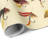  vliegvissen Lake Flyers lokt visser Cadeaupapier (Rol Hoek)