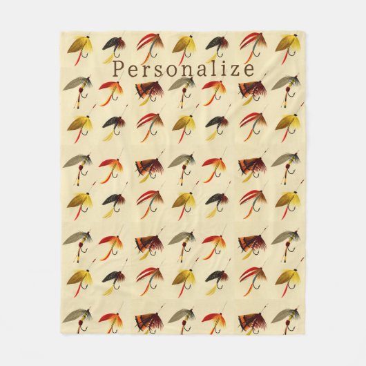  vliegvissen Lake Flyers lokt visser Fleece Deken (Voorkant)