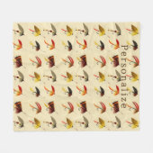  vliegvissen Lake Flyers lokt visser Fleece Deken (Voorkant (Horizontaal))