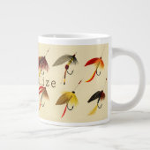  vliegvissen Lake Flyers lokt visser Grote Koffiekop (Rechts)