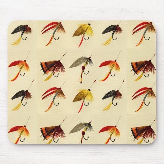  vliegvissen Lake Flyers lokt visser Muismat (Voorkant)