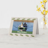 Vliegvissen met Kerstmis Kaart (Gele Bloem)