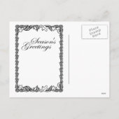 Vliegvissen op de rivier feestdagenkaart (Achterkant)