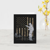 Vliegvissen Visser Amerikaanse vlag Camouflage Vli Kaart (Gele Bloem)