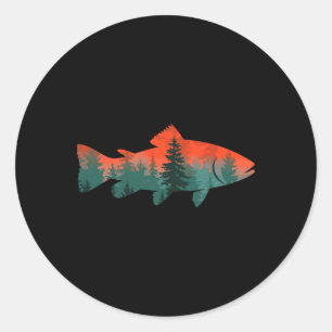 Vliegvissen Visser Natuur Ronde Sticker